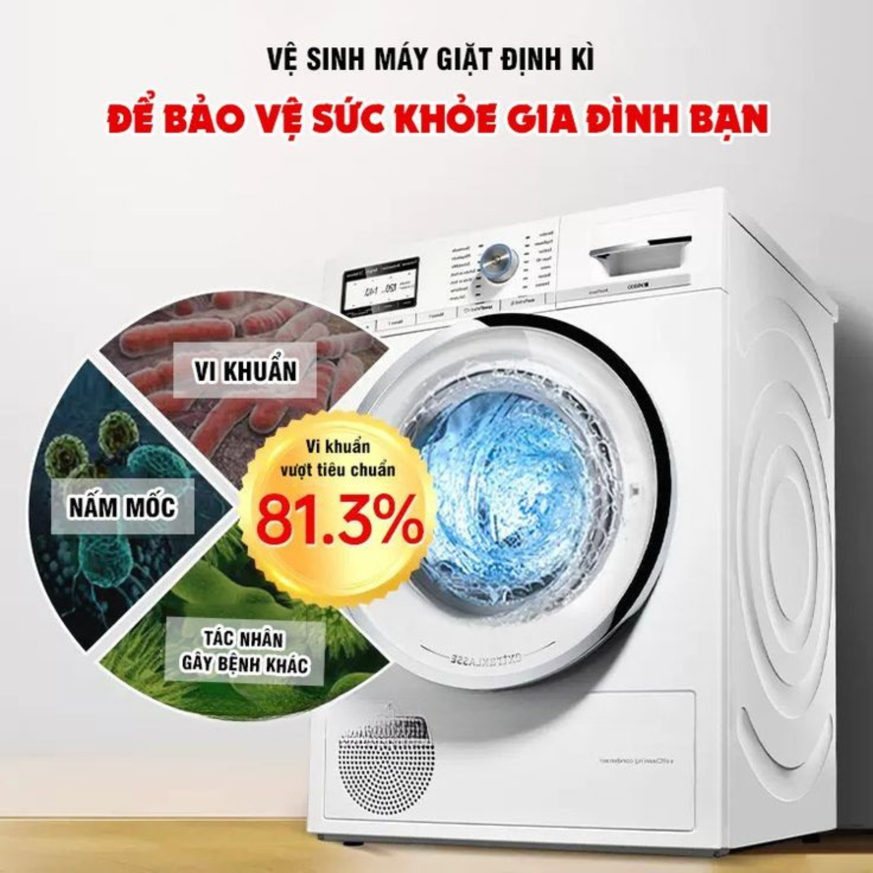 Vệ sinh lồng máy giặt