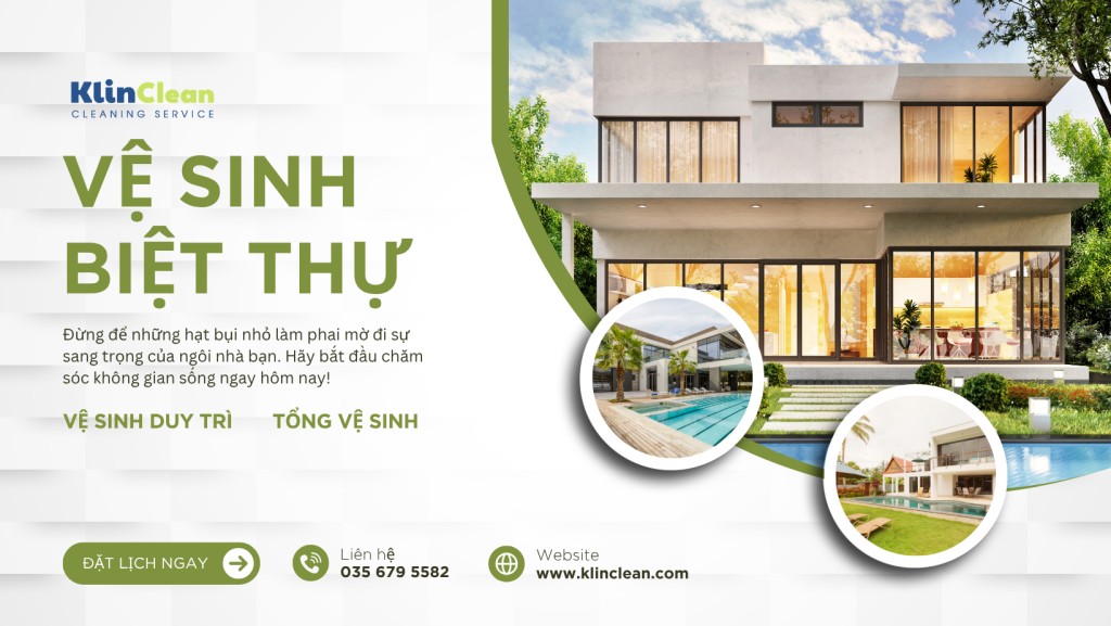 vệ sinh biệt thự