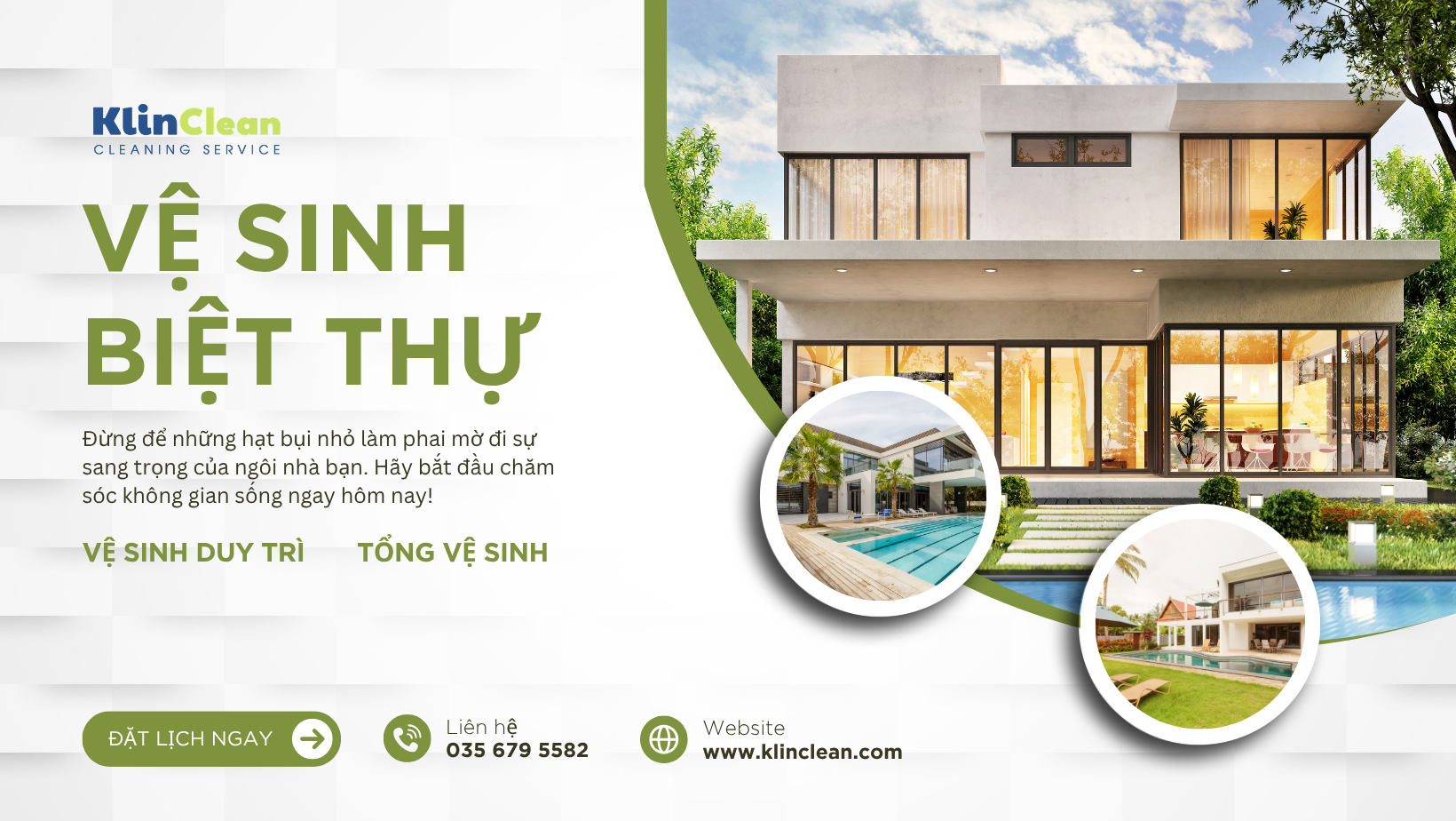 vệ sinh biệt thự