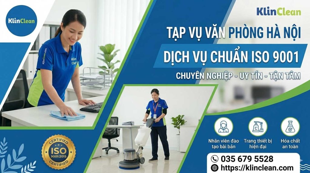 Tạp vụ văn phòng Hà Nội – dịch vụ chuẩn ISO 9001, Báo giá trong 30 phút
